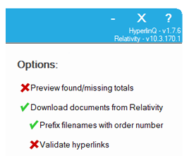 HyperlinQ - Prefix Search Order Example document